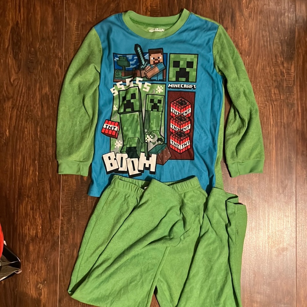 Minecraft Boys PJs Set Sz 6/7